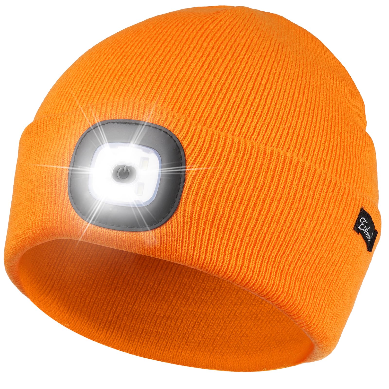 Etsfmoa Unisex Beanie with The Light, Gifts for Men Dad Father Winter Caps