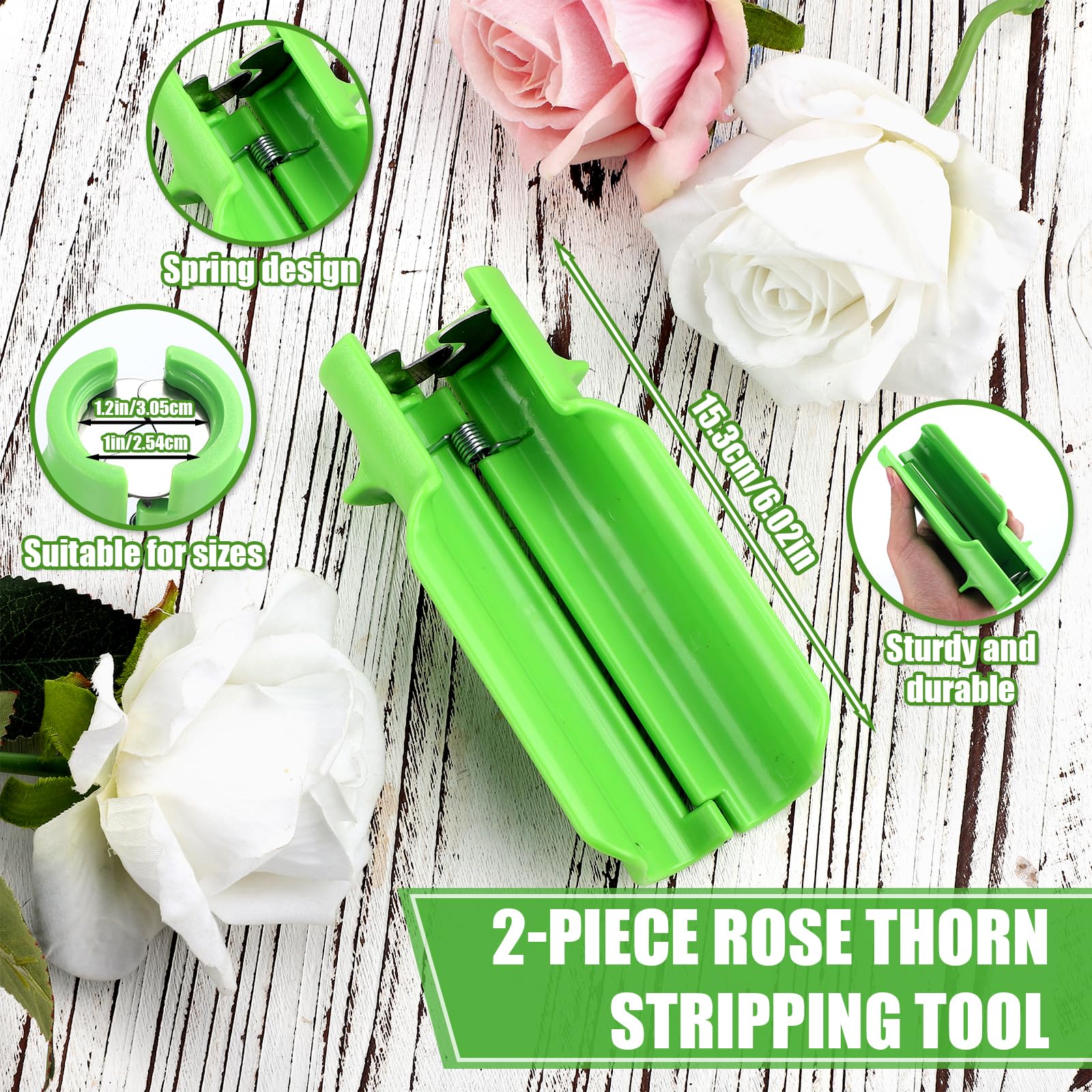 2pcs Rose Thorn Stripper Tools - Image 2