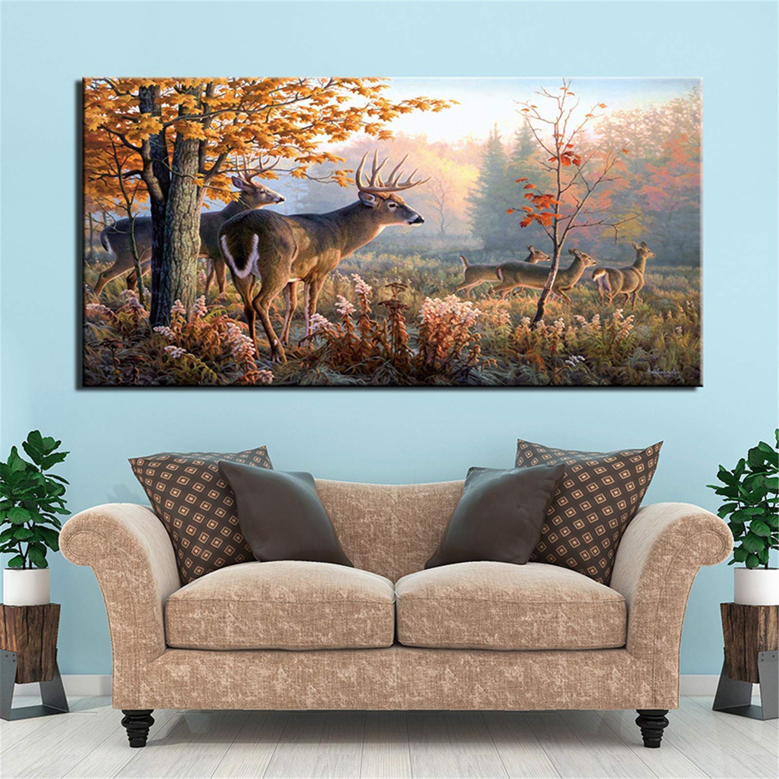 Kit Diamond Painting 5D Paysage Automne pour Activité Créative Solo