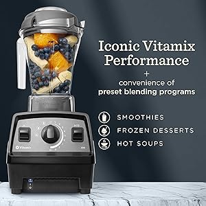 Vitamix Propel Series 510 Blender with Three Blending Programs, Professional-Grade Blender for Smoothies and More, Stainless-Steel Blades, Self-Cleaning Kitchen Appliance, 48 Oz Container, Slate