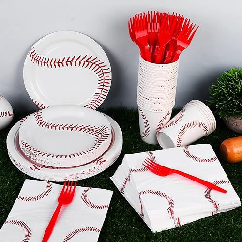 Miniatura 5 de durony Juego de vajilla de fiesta sonriente de 144 piezas, platos de papel para decoración de fiesta de Navidad, servilletas, tazas y tenedores para