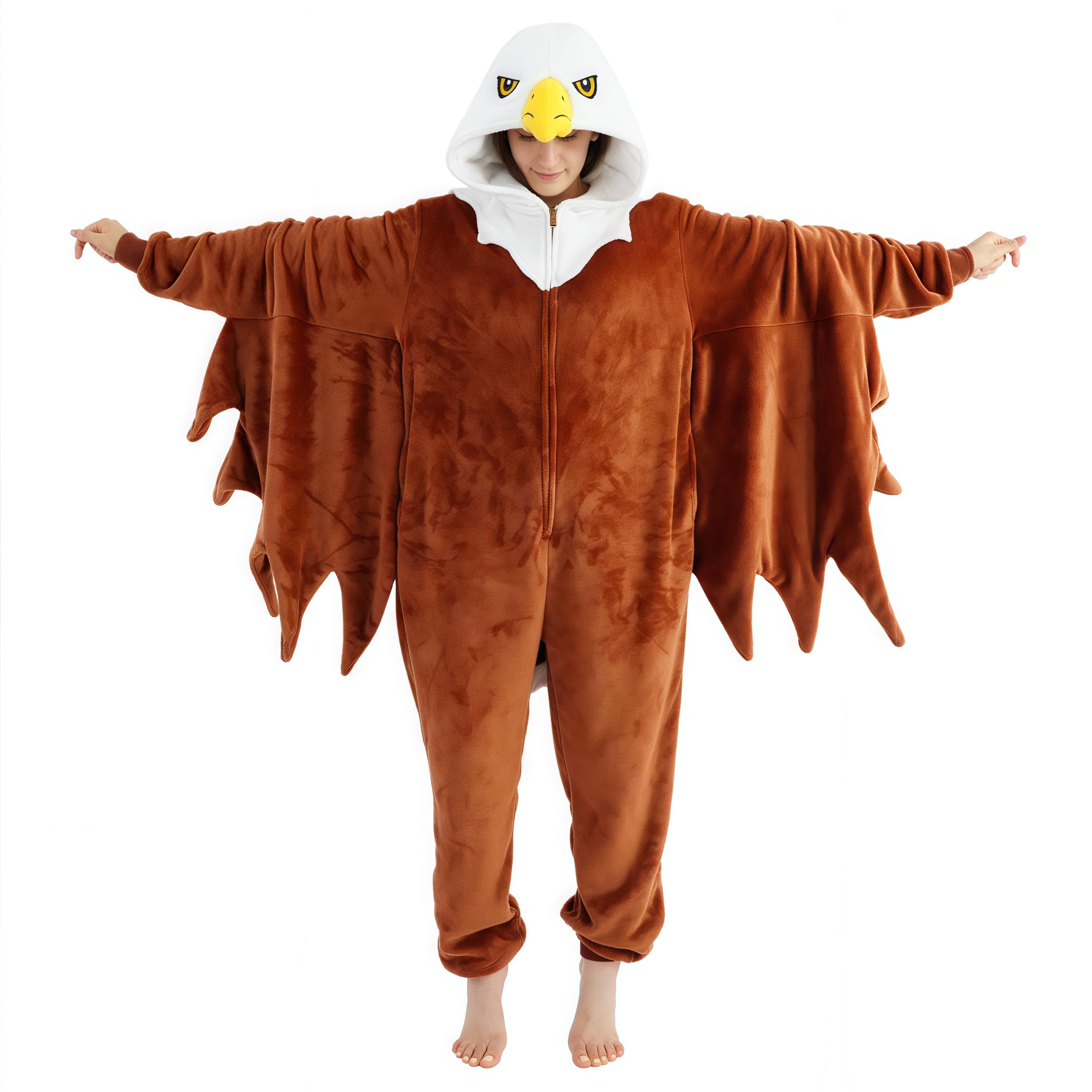 Unisex Adult Onesie Pajamas Bald Eagle