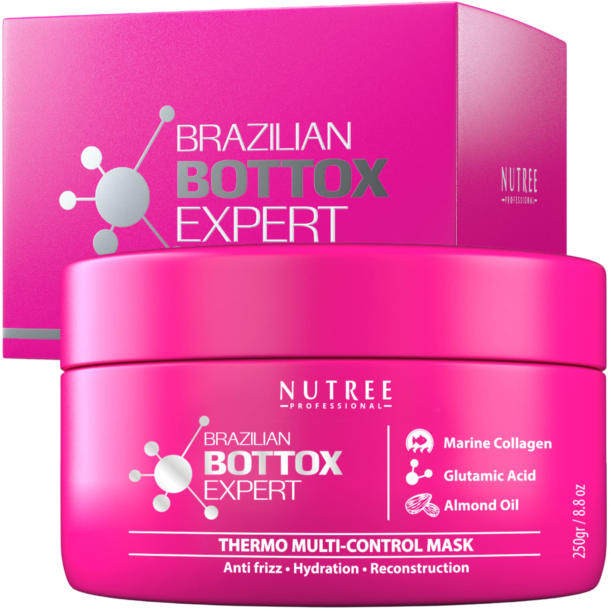 Brazilian Hair Bottox Expert Thermal Mask 8.8 oz Contains Marine