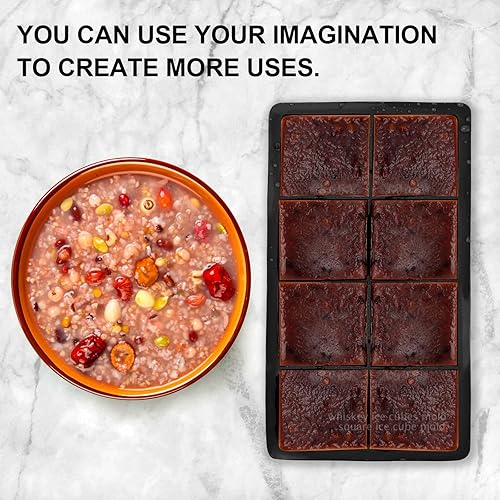 Miniatura 5 de Molde para cubitos de hielo de whisky, 16 helados, 2 pulgadas, fácil liberación, molde para cubitos de hielo de whisky, molde cuadrado para cubitos