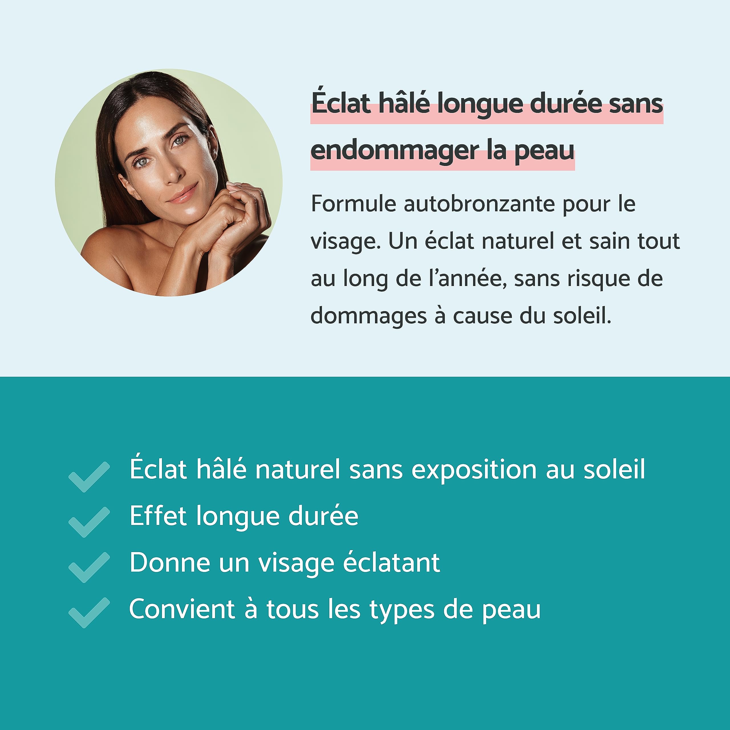 Remescar Glowing Drops 30ml – Gouttes Autobronzantes Visage & Corps – Bronzage Progressif & Éclat Naturel – À Mélanger à Votre Crème Hydratante