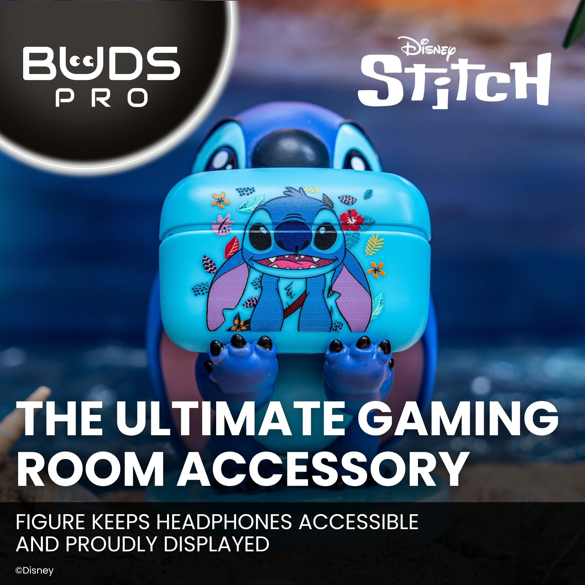 Buds Pro Stitch Auriculares inalambricos Bluetooth y Soporte movil - Cascos inalambricos in ear con microfono, 28+ horas de reproducción, Auriculares cancelacion ruido activa con certificación IPX4