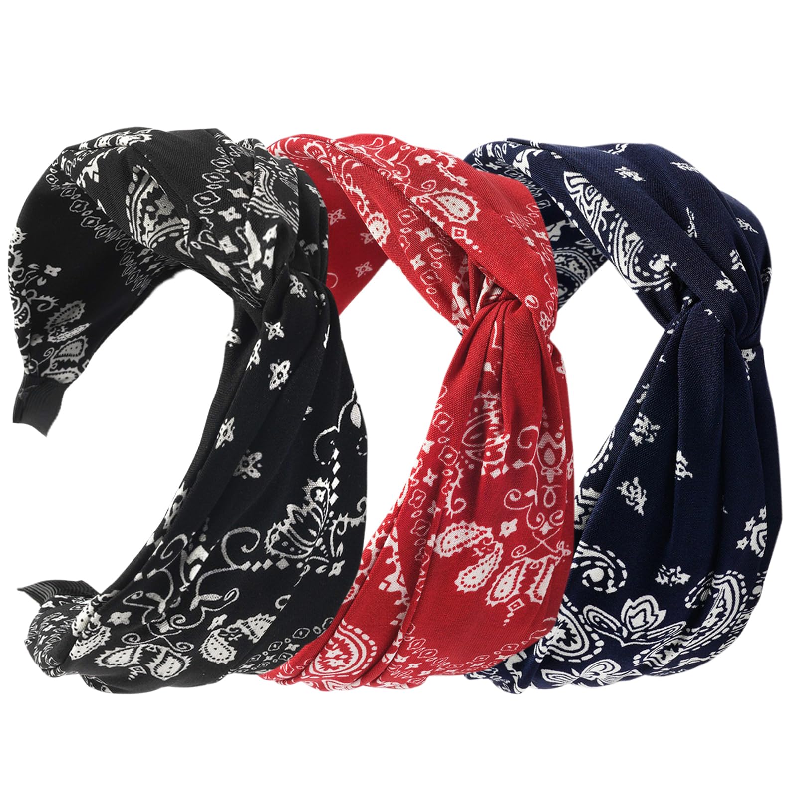 Wide Headband for Women Fabric Hair Band Alice Band Elastic ladies headbands Hair Accessories for Women and Girl (BianxingChong1) - Image 2