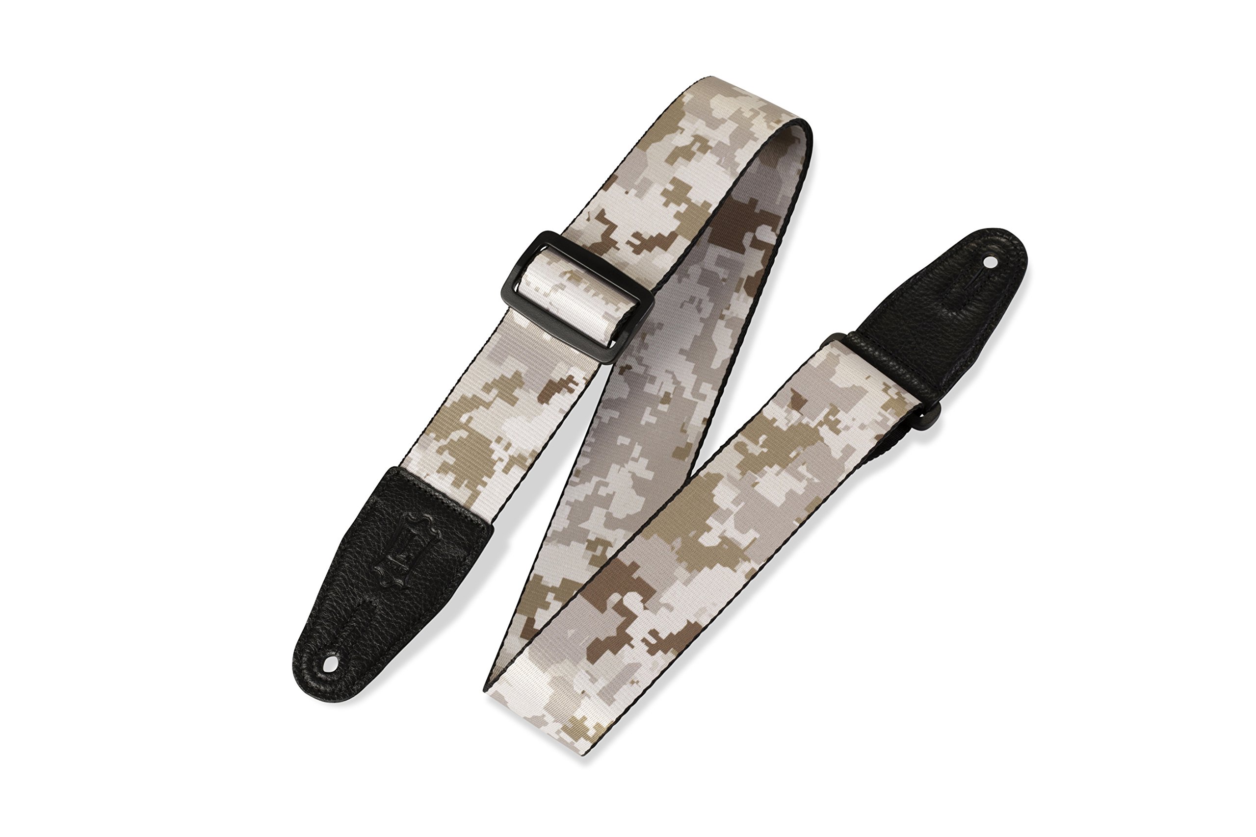 Levy's, MPS2-122, Tracolla in Poliestere con Fantasia Sublimation Design Sonic Art Brown Camo 2", Larghezza 2" (5.08 cm), Lunghezza Regolabile da 35" (88.9 cm) a 65" (165.1 cm)