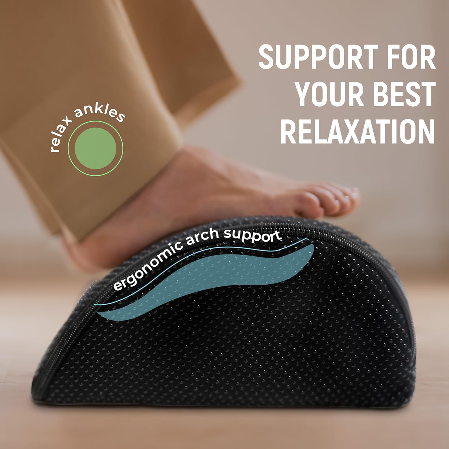 ERGONOMIC INNOVATIONS Foot Rest Under Desk - Foot Stool for Posture and Comfort - Footrest Cushion Suitable for Work and Home Gaming with Removable Washable Cover - Leg Rest, Under Desk Foot Rest 8 81LAlmCvHhL. AC SL1500