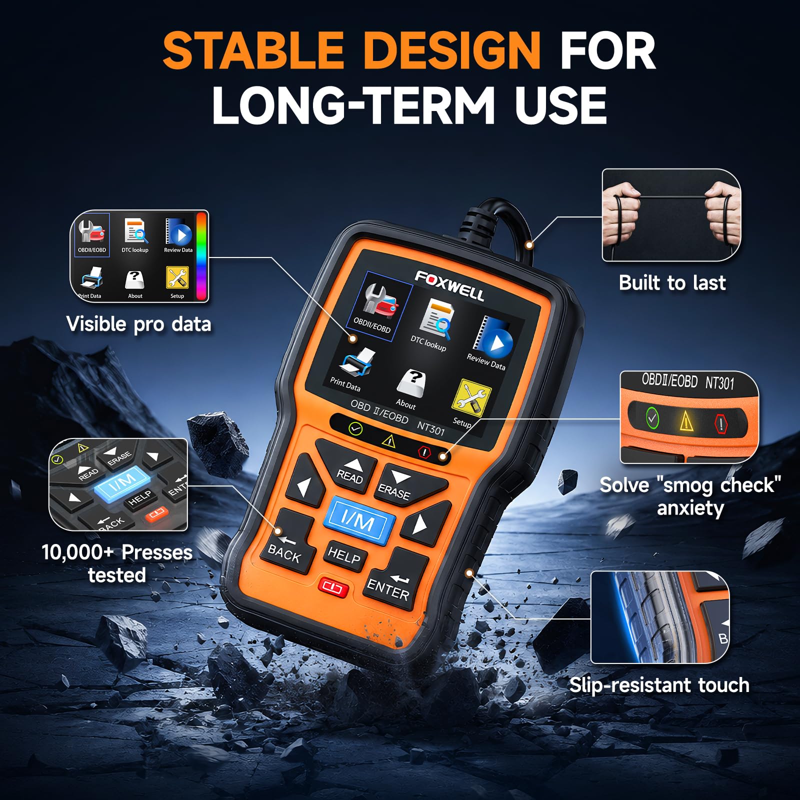 Foxwell Check Engine Light OBD2 escáner