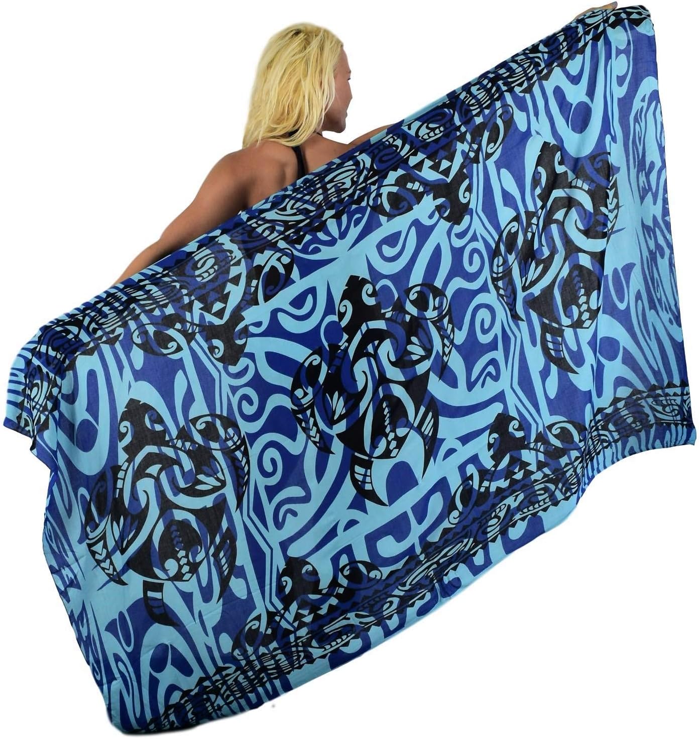 Full-Sized Sarong - Tattoo Turtle Trio