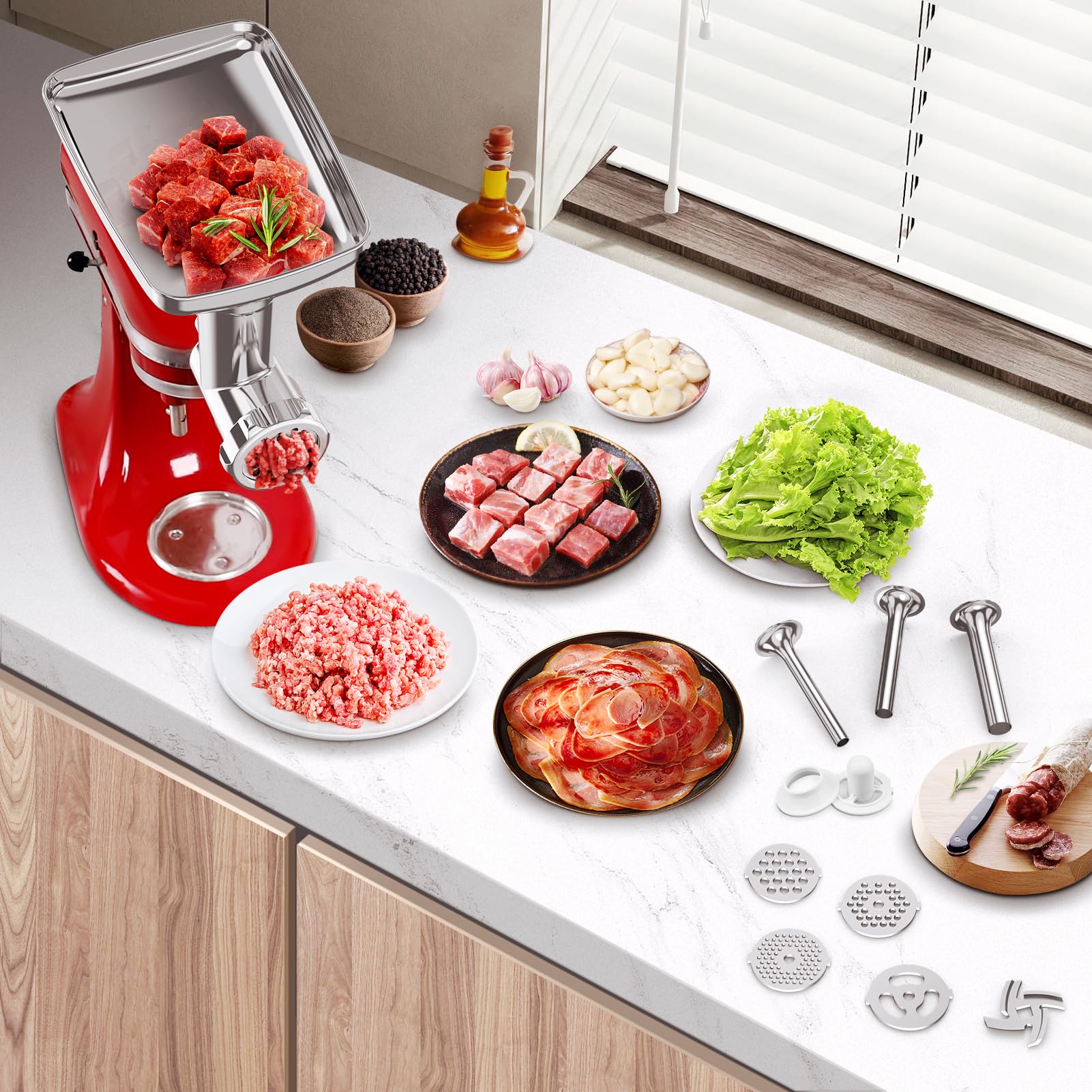 Kitchenaid Mixer Cuisinart Meat Grinder Sausage Stuffer KitchenAid