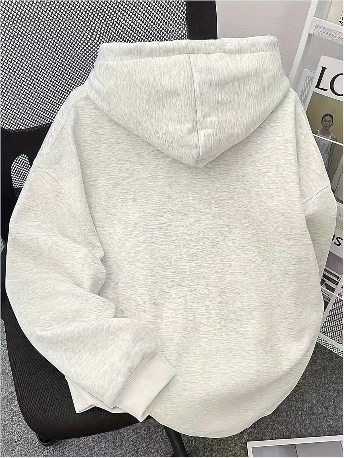 Milumia Women's Seashell Graphic Hoodie Cute Preppy Long Sleeve Loose Fit Sweatshirts - Image 3