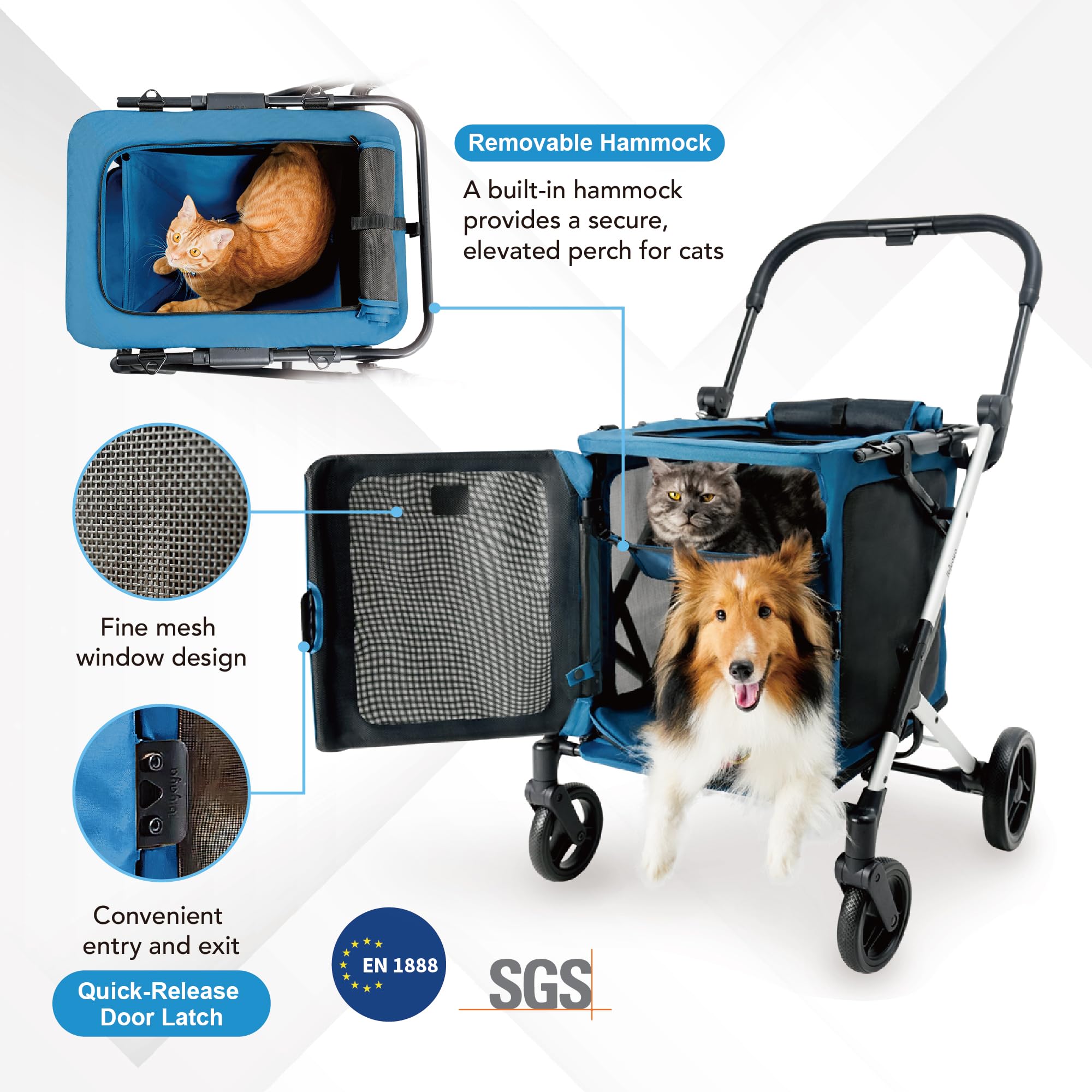 Amazon.co.jp: イビヤヤ ビッグバディ ペット ストローラー and