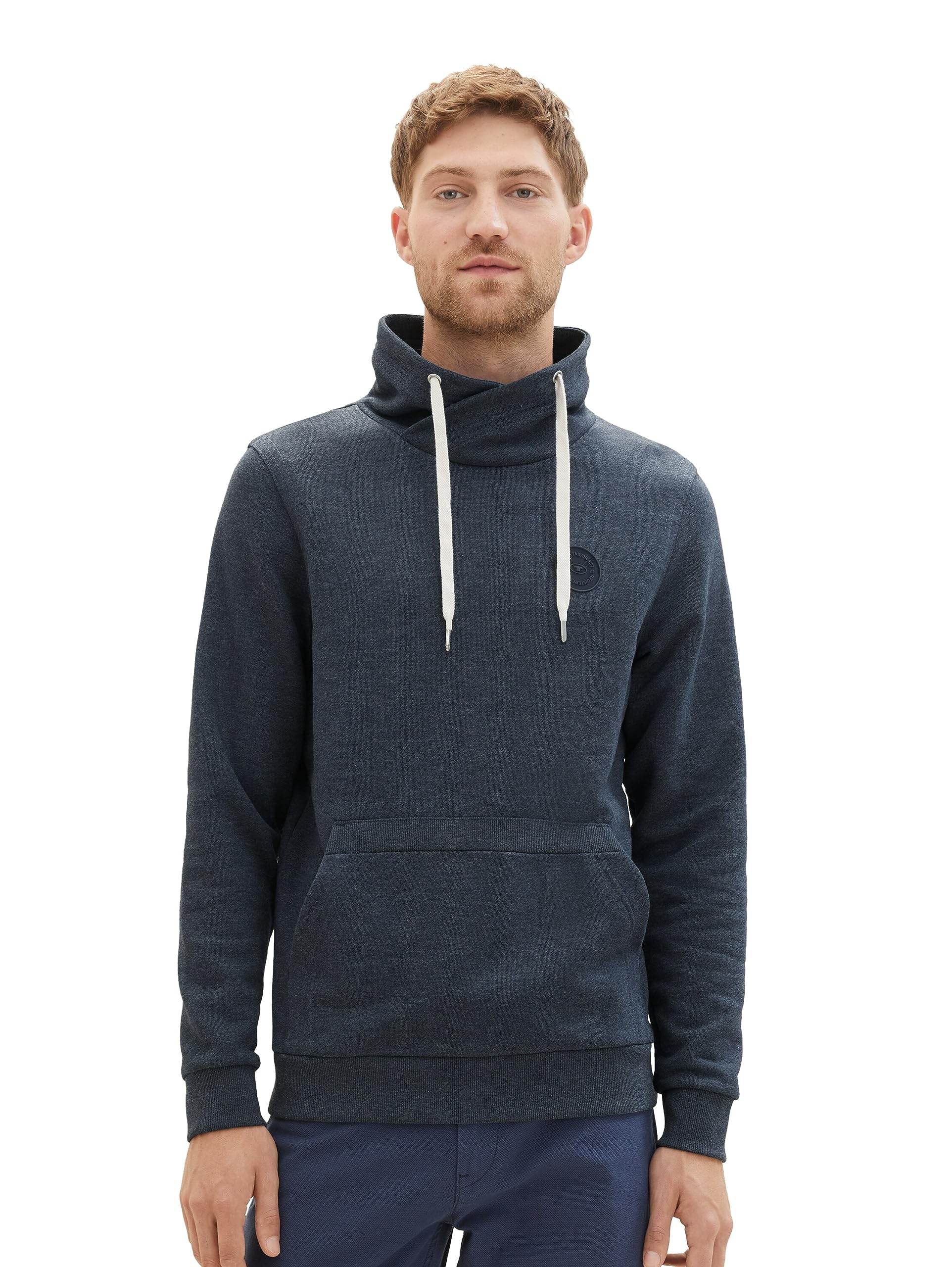 TOM TAILOR Men's sweatshirt, 19024 - Sky Captain Blue White Melange, L