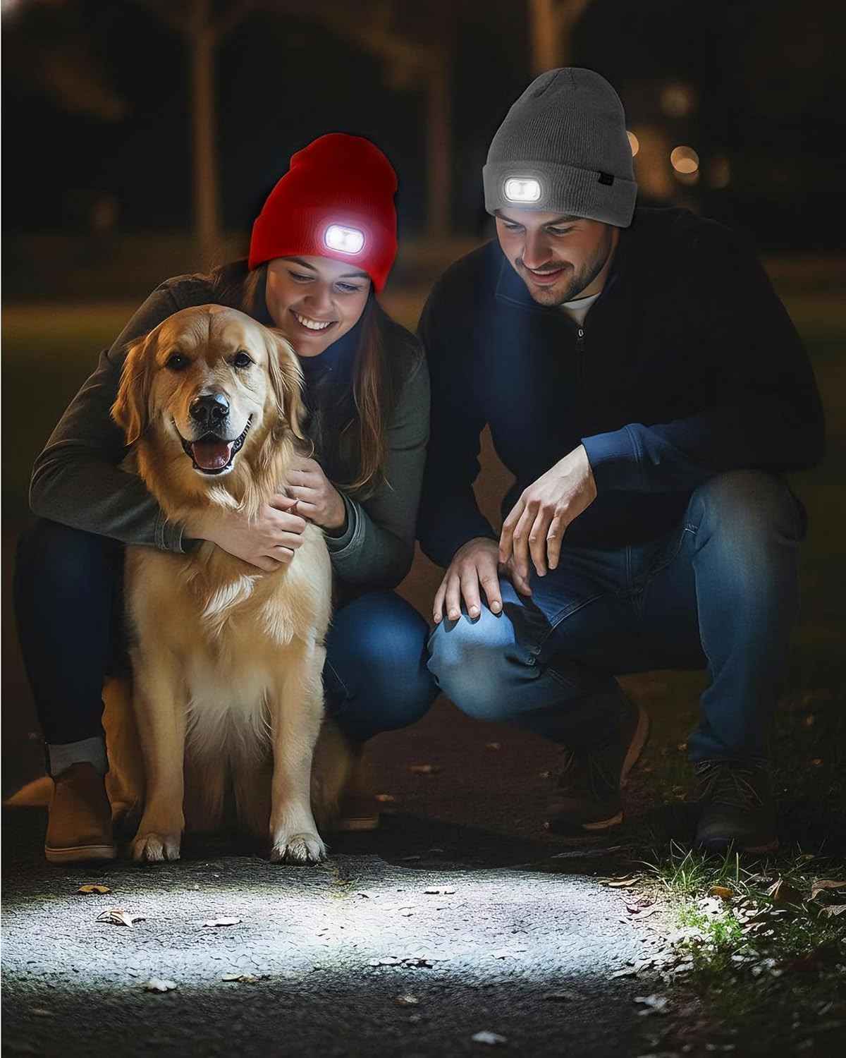 Beanie with Headlamp Beanie with Light LED Winter Stocking Cap Knit Hats for Men Women - Image 7