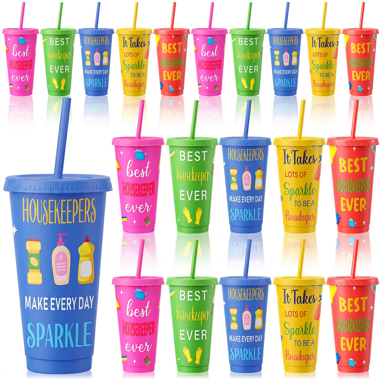 Photo 1 of Romooa 20-Piece Housekeeping Appreciation Tumblers