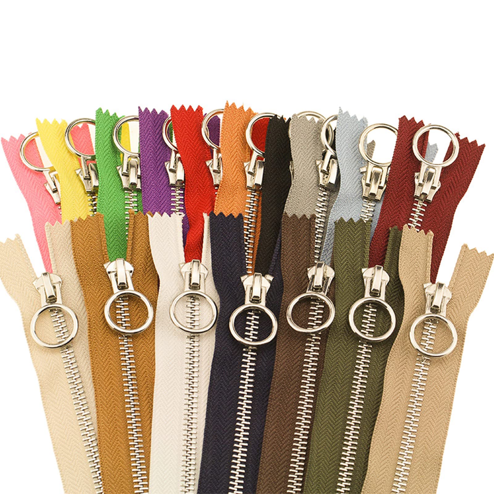Metallo alluminio 3# Cerniera chiusa, 3 pezzi/pacchetto