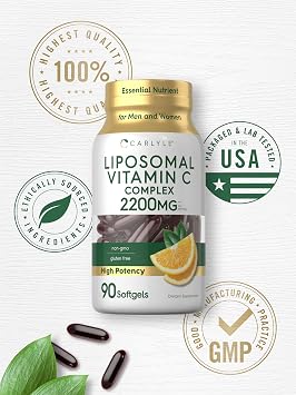 Carlyle Liposomal Vitamin C | 2200mg | 90 Softgel Capsules