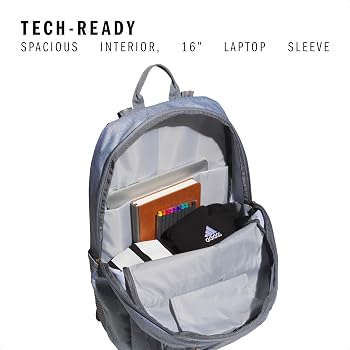 adidas Excel 7 School Backpack for Laptop, Gym and Travel, 34L, Twill Grey/Grey/Rose Gold/7, OSFA : Electronics