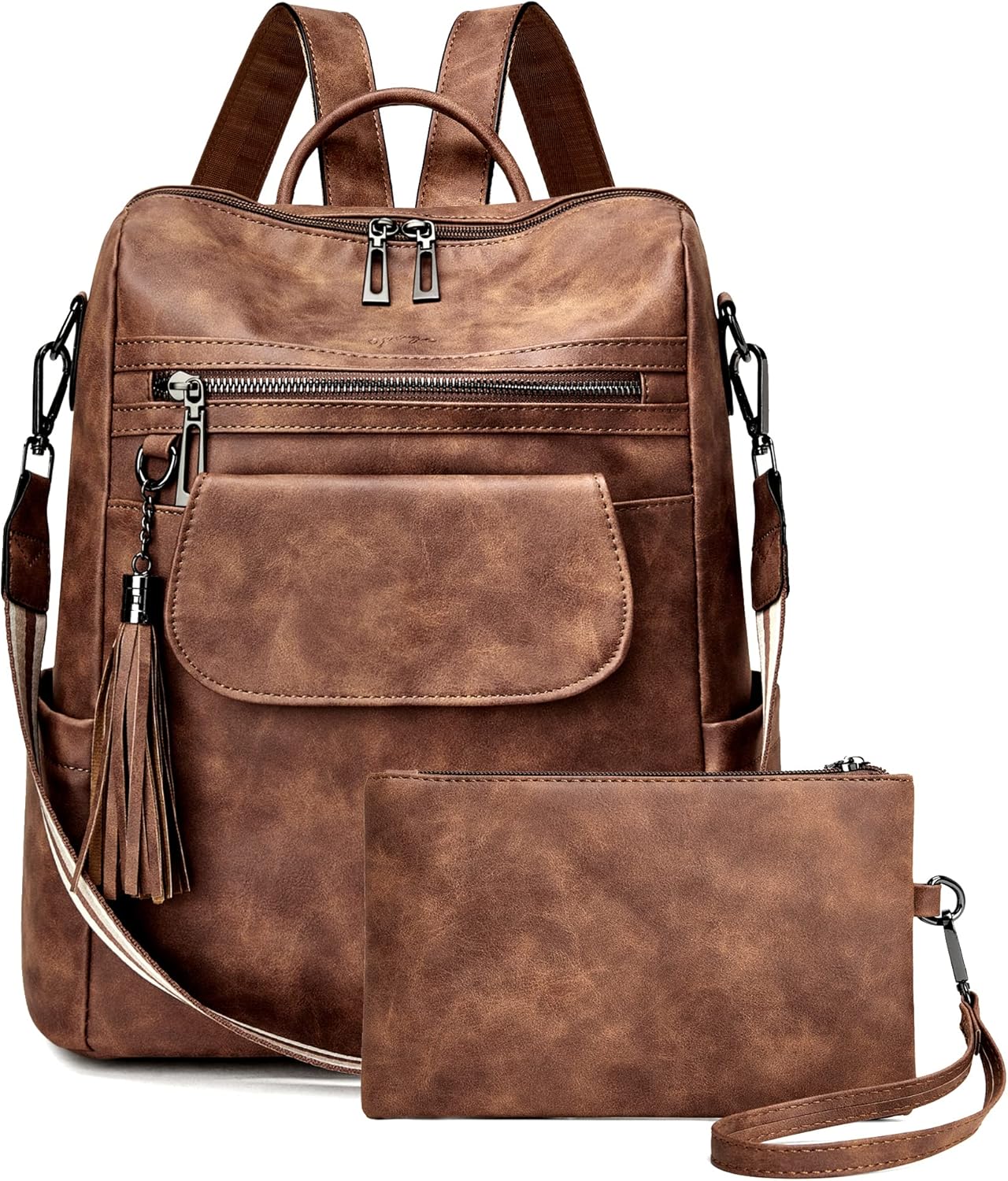 Leather Backpack Purse