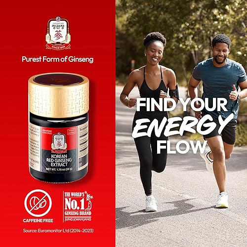 Miniatura 2 de Pasta de extracto de ginseng rojo coreano (HongSam Jung)  Suplementos adaptógenos de Panax Ginseng  Impulso de energía y apoyo inmunológico, sin