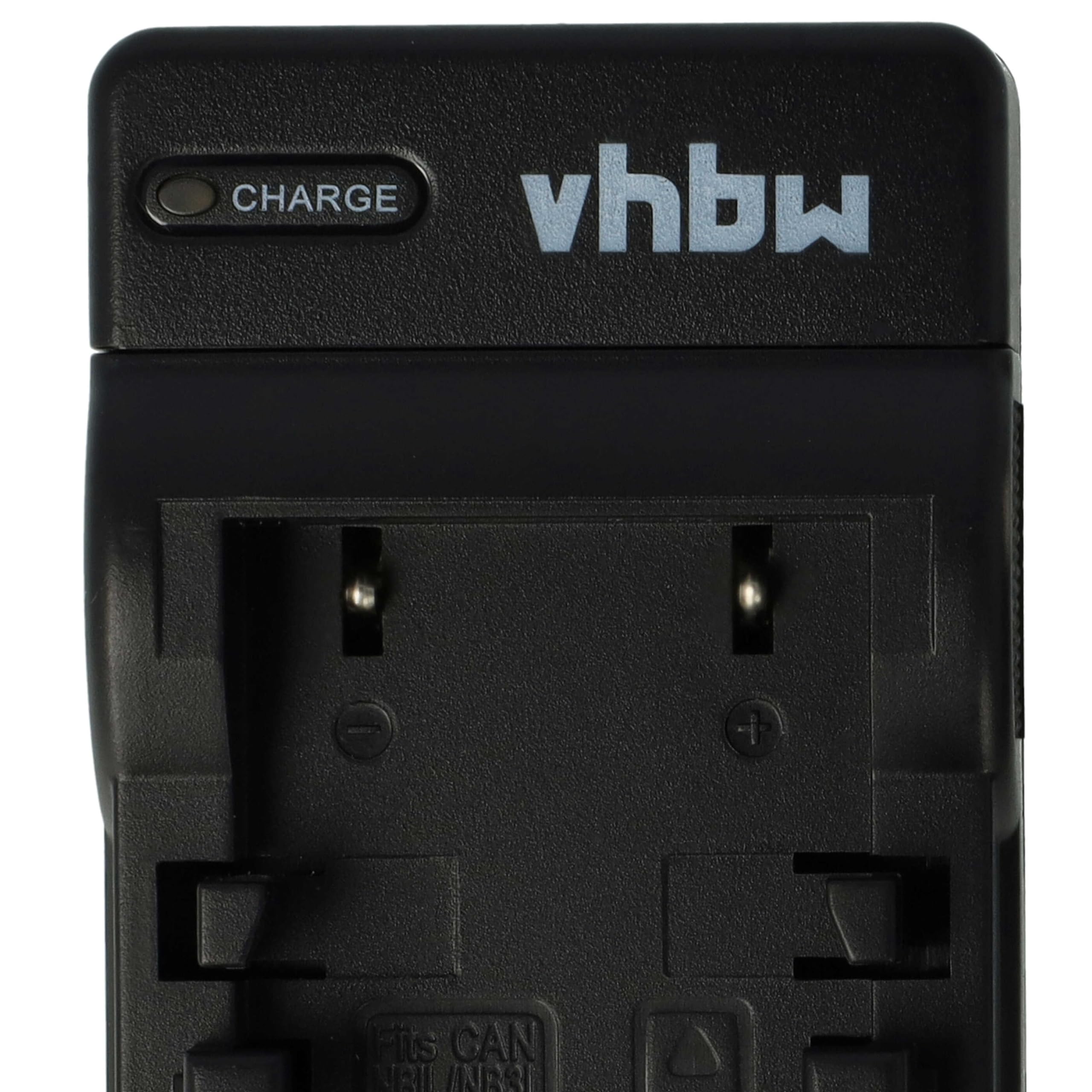 vhbw USB-C Ladegerät kompatibel mit Canon Digital Ixus VII, V2, V3 Kamera - Ladeschale + USB-C Kabel Ladeanzeige
