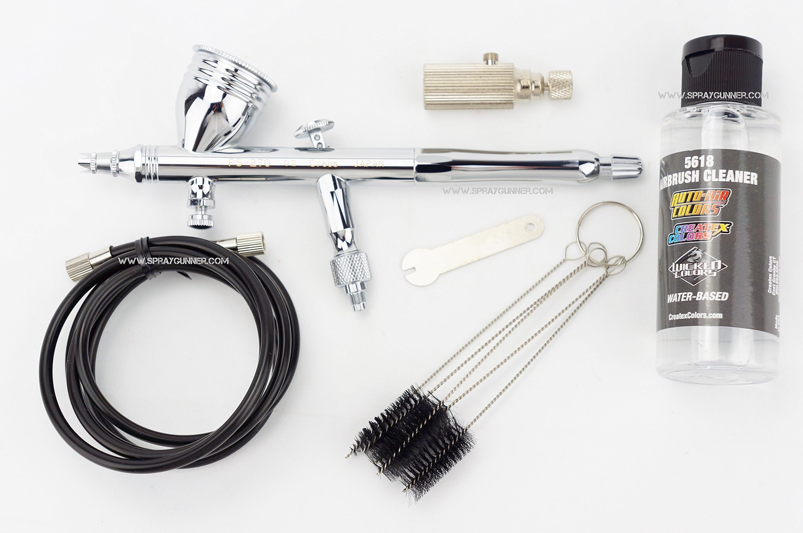 MR. AIRBRUSH Procon Boy GSI Creos PS-270 PLATINUM mr hobby airbrush 0.2mm nozzle with BONUS by SprayGunner