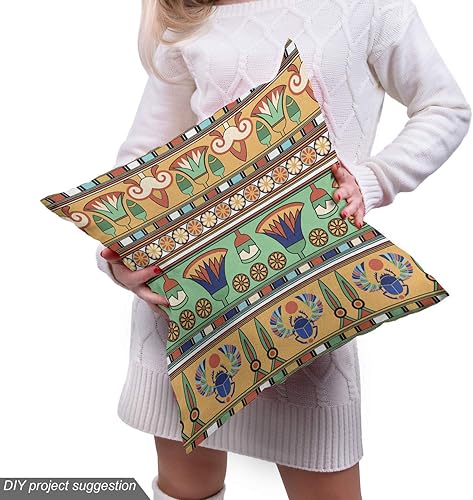 Vista 191 de Ambesonne Tela beige de The Yard, ilustración contemporánea de animales marinos en estilo retro, arte de caballito de mar de cangrejo de pulpo, tela