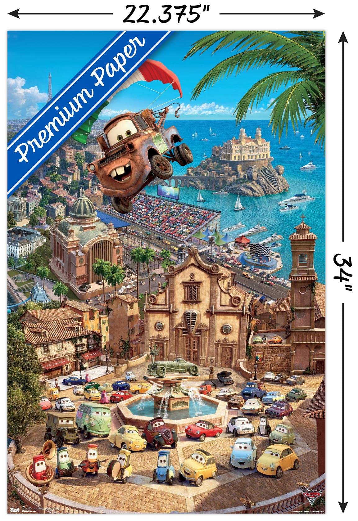 Amazon.com: Trends International Cars 2 Triptych 3 Wall Poster