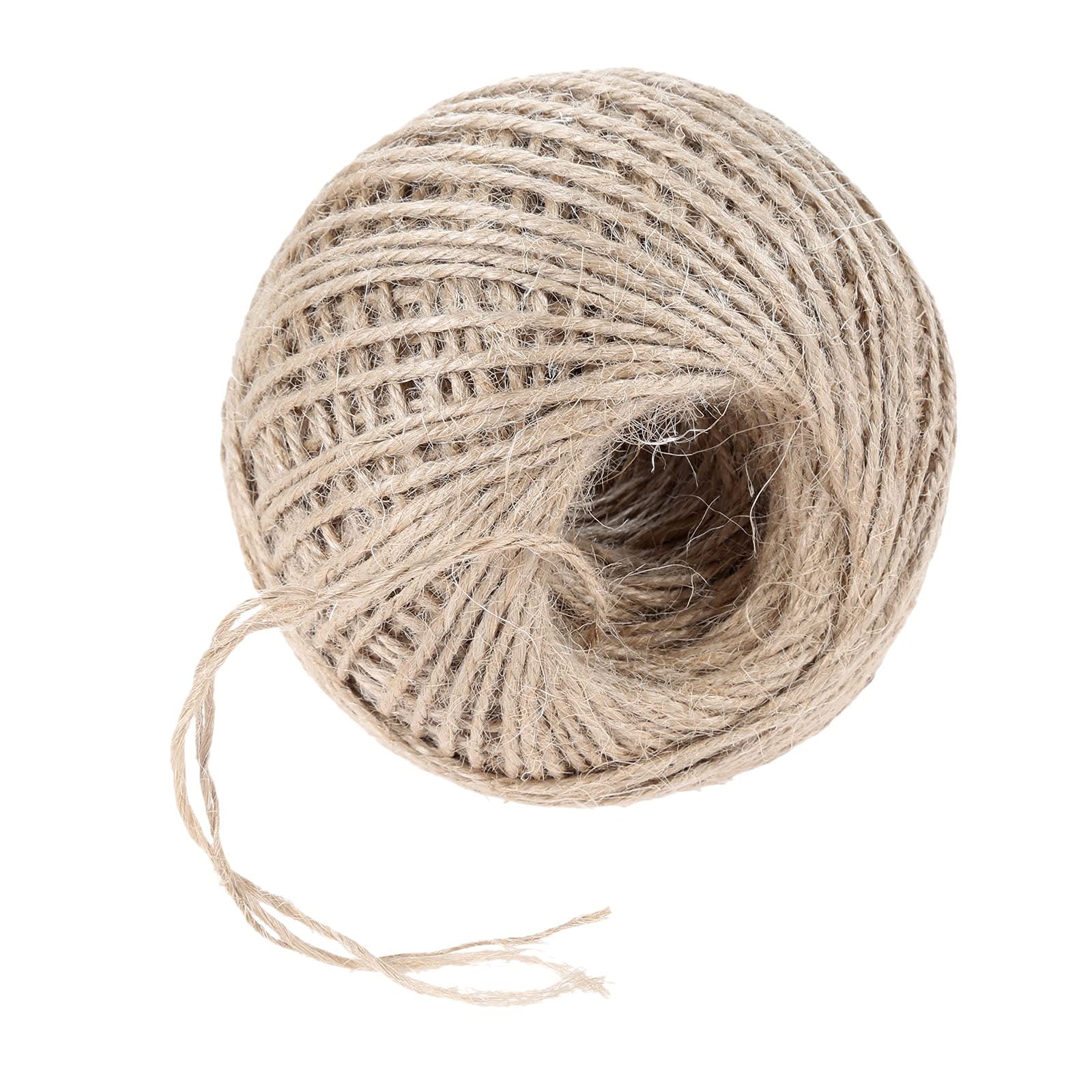 Ficelle jute 2mm 100m cordon chanvre résistant pour en finir avec les nœuds fragiles