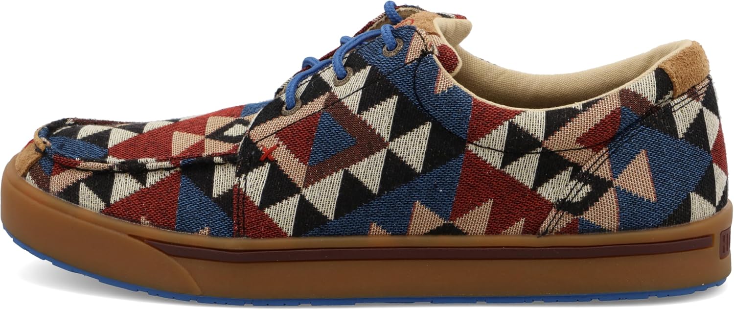 Twisted X Men's Hooey Loper, Moc Toe, Graphic Pattern Canvas, 10.5 M - Image 4