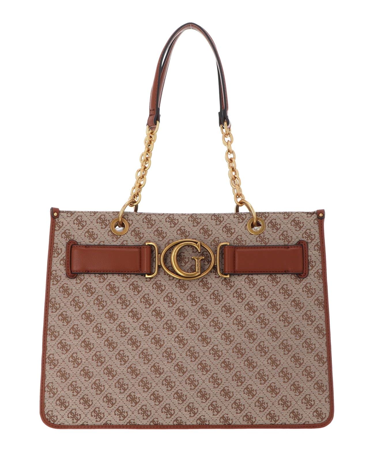 GUESS Womens Aviana 4G Logo Shoulder Tote Shopper Bag