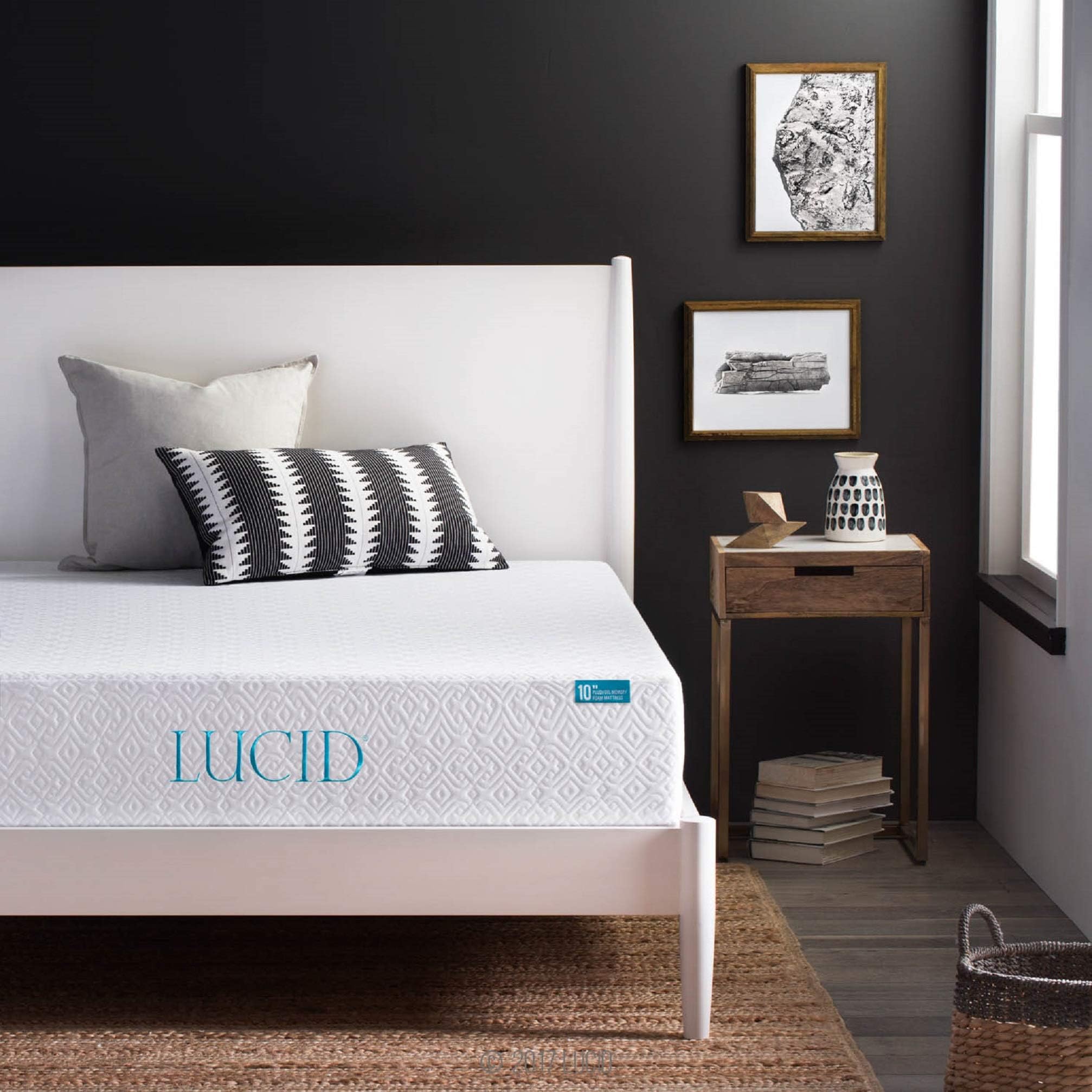 LUCID 10 inch Plush Memory Foam