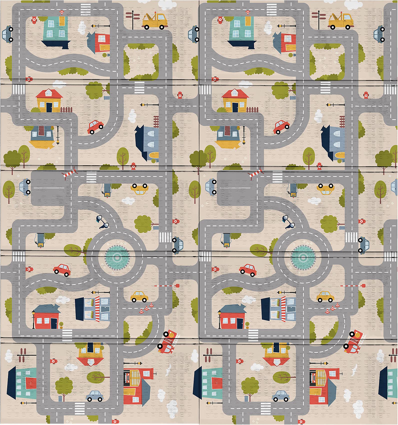 ACHOKAWaterproof Foam Play Mat 177 x 197 cm Multi-Coloured