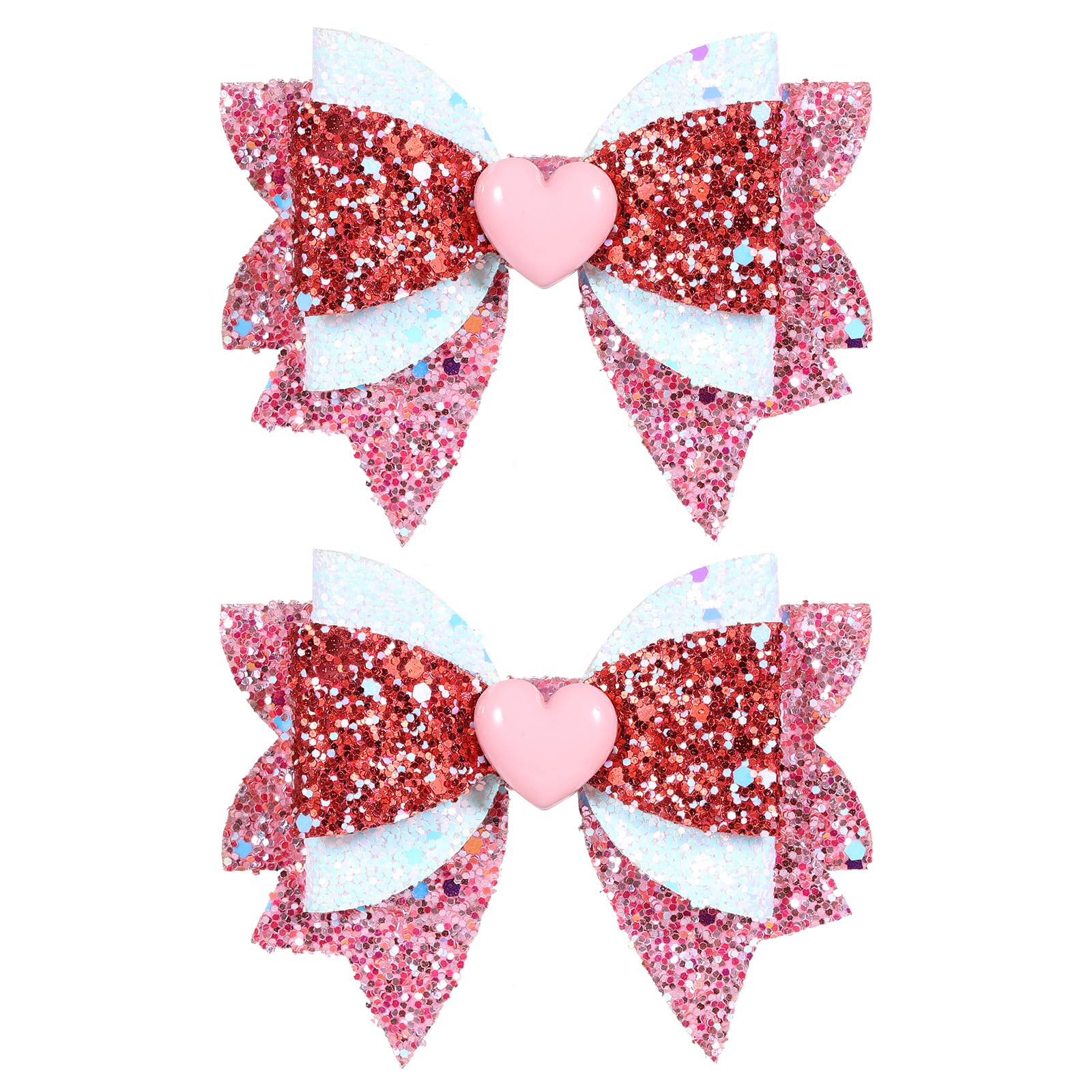 Glitter Halloween Ghost Hair Clips - 2 Pack -14 Glitter Halloween Ghost Hair Clips - 2 Pack -14
