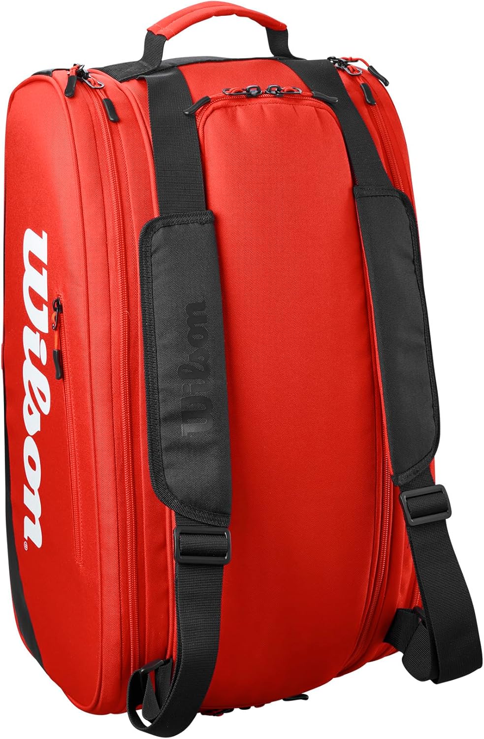 WILSON Tour Padel Bag - Holds up to 6 Paddles, Red/Black - Image 3