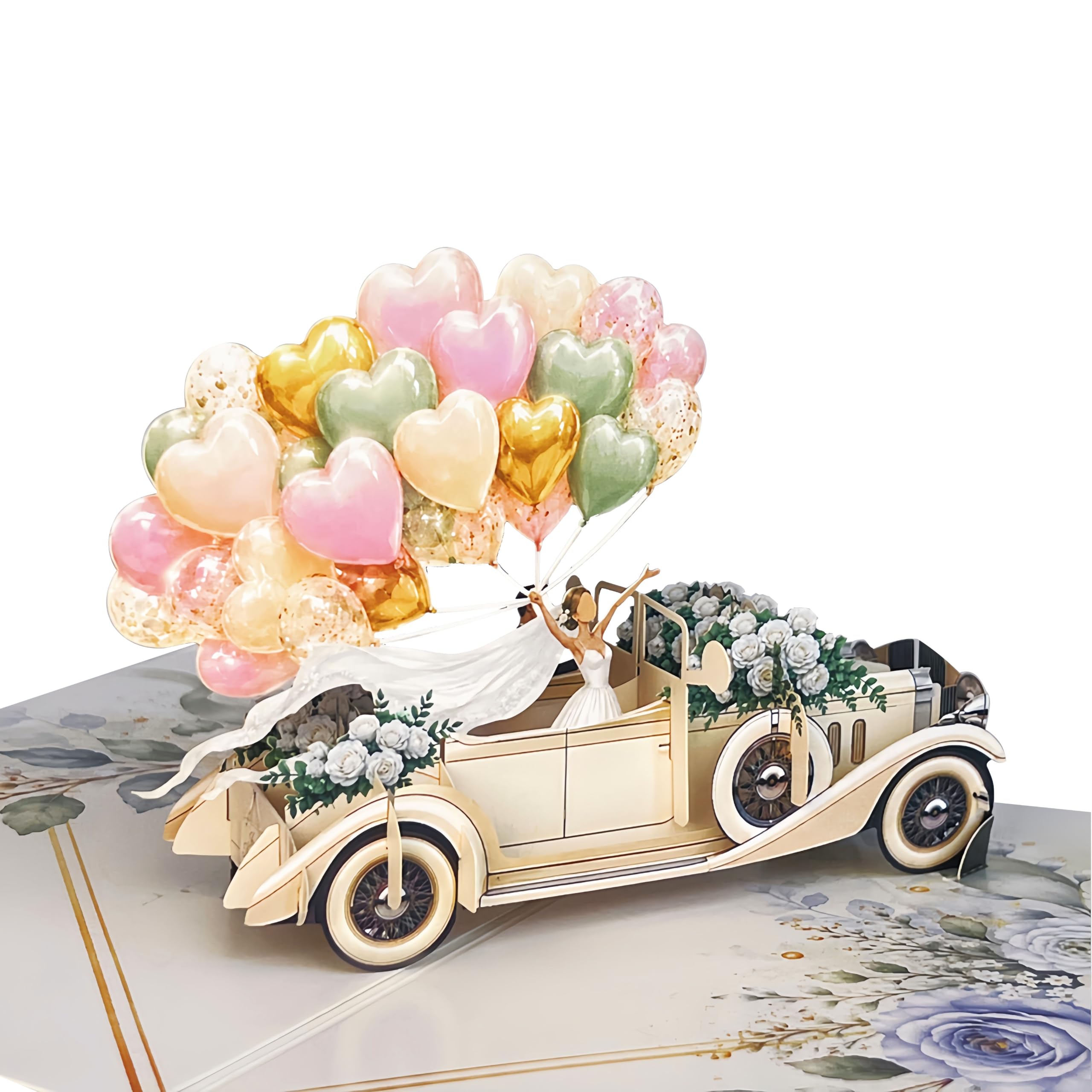 SwammCard 3D Pop Up Wedding Card for Newlywed Couple