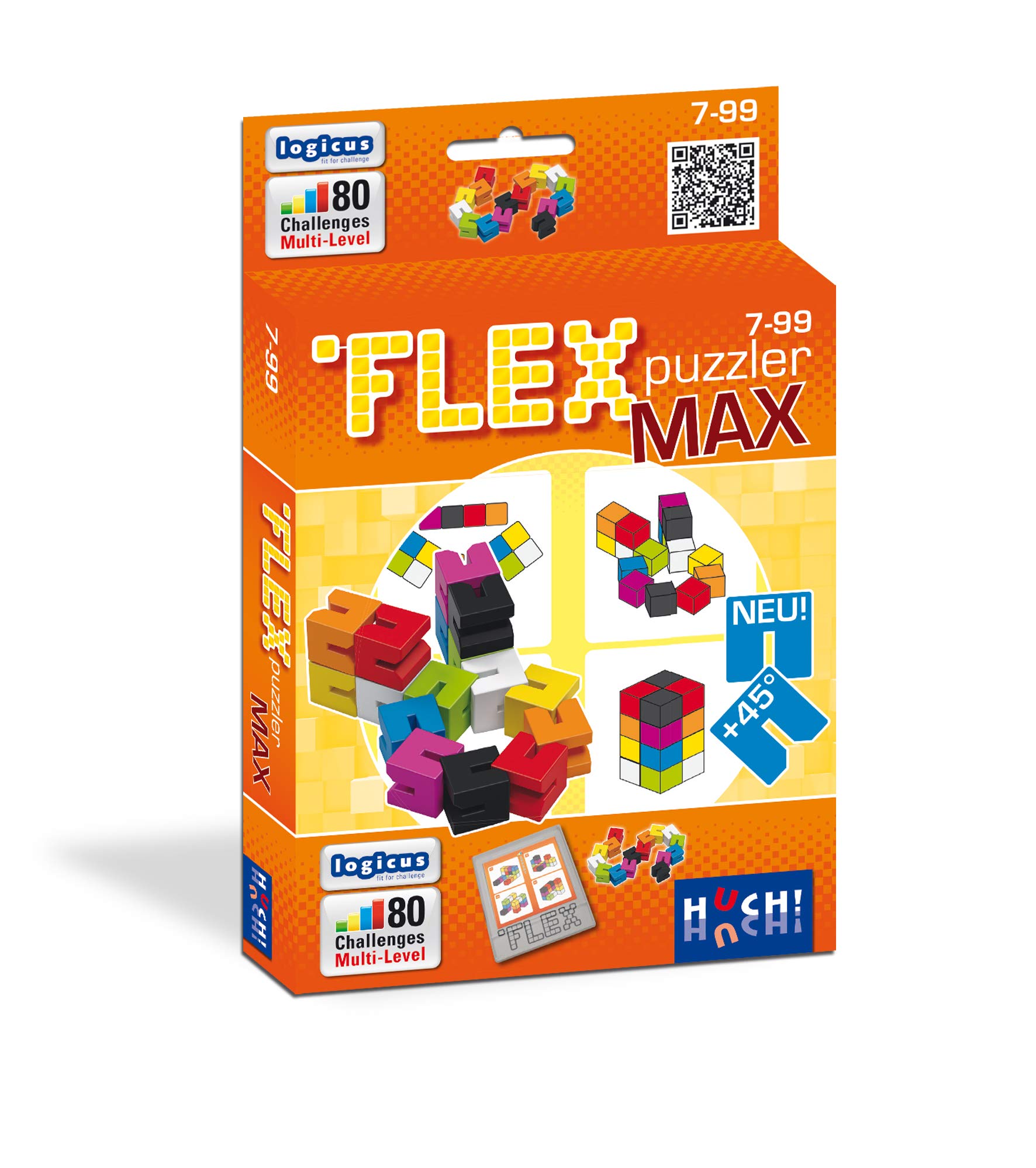 HUCH! | Flex Puzzler MAX | Geschicklichkeitsspiele | Logikspiele | Denkspiele | Knobelspiele | Geschenke für Jugendliche oder Erwachsene | für 1 Spieler ab 7 Jahre