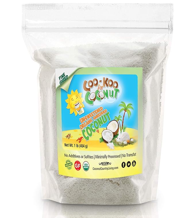 Organic Shredded Coconut Unsweetened (Shredded Coconut