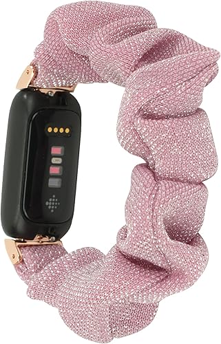 Miniatura 2 de Bandas elásticas compatibles con Fitbit Inspire 3 bandas de tela suave y elástica con patrón de tela impresa, pulsera de repuesto para mujer