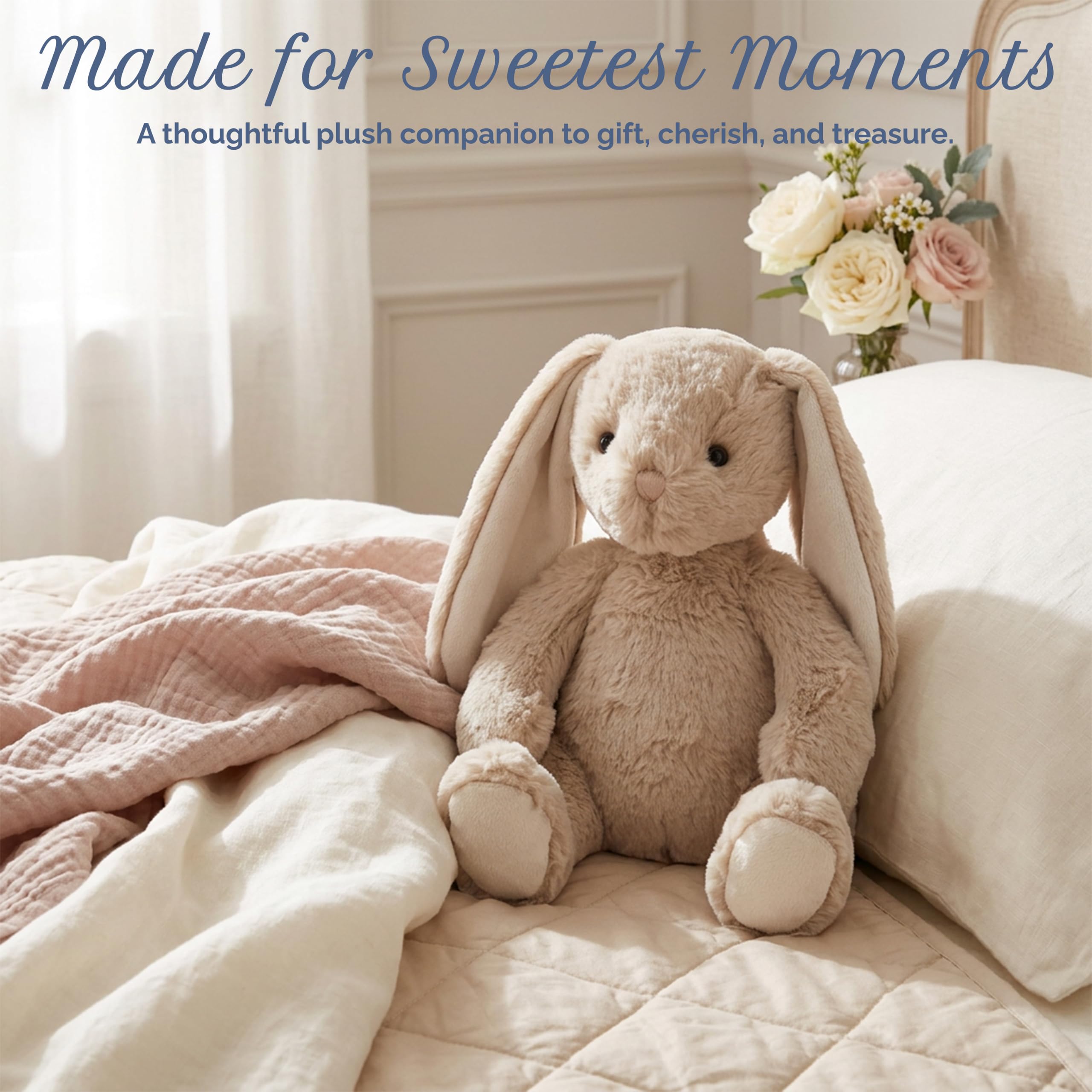 MON AMI Buffy le lapin en peluche 35,6 cm