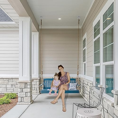 Miniatura 5 de SELEWARE Perchas de columpio resistentes con rodamientos, paquete de 6  Accesorios de columpio de acero inoxidable para patio y parque infantil,