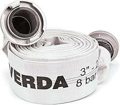 Bauschlauch 20 m – Robuster Feuerwehrschlauch 3" mit B-Storz-Kupplung – Wasserschlauch für Hochdruck, Landwirtschaft, Industrie & Baustellen Feuerwehrschlauch, Garten (20m B-Storz 3" WP20B)