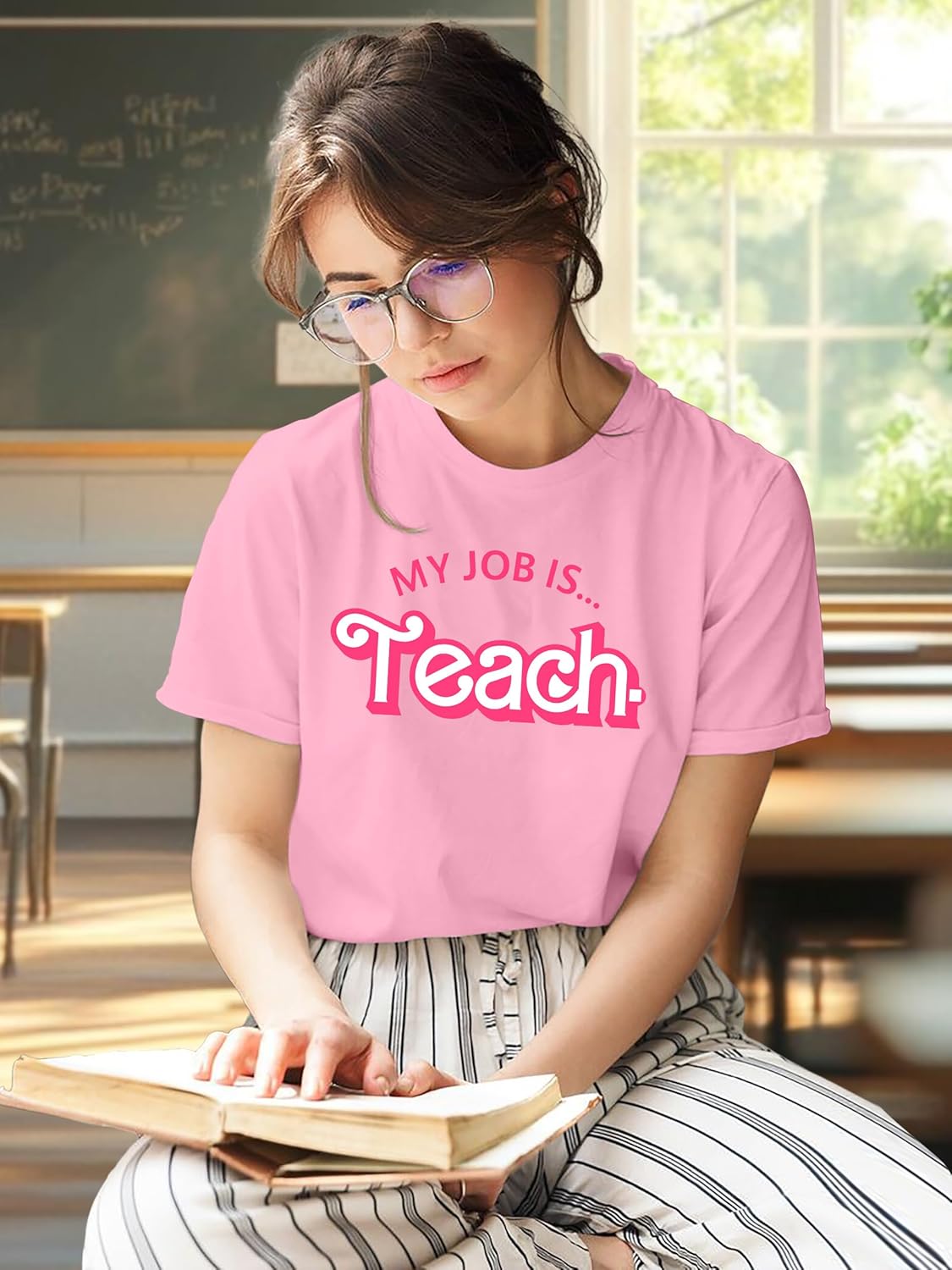 Teacher Shirts for Women: Teachers Life T-Shirt Retro Flower Graphic Tees Back to School Teacher's Gift Top - Image 2