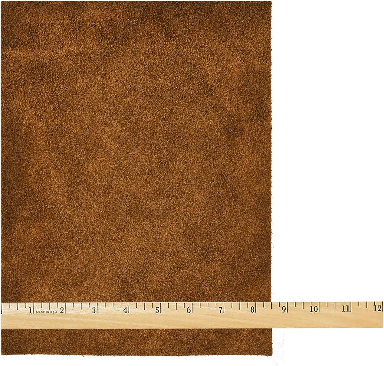 Realeather Suede Leather, Medium Brown