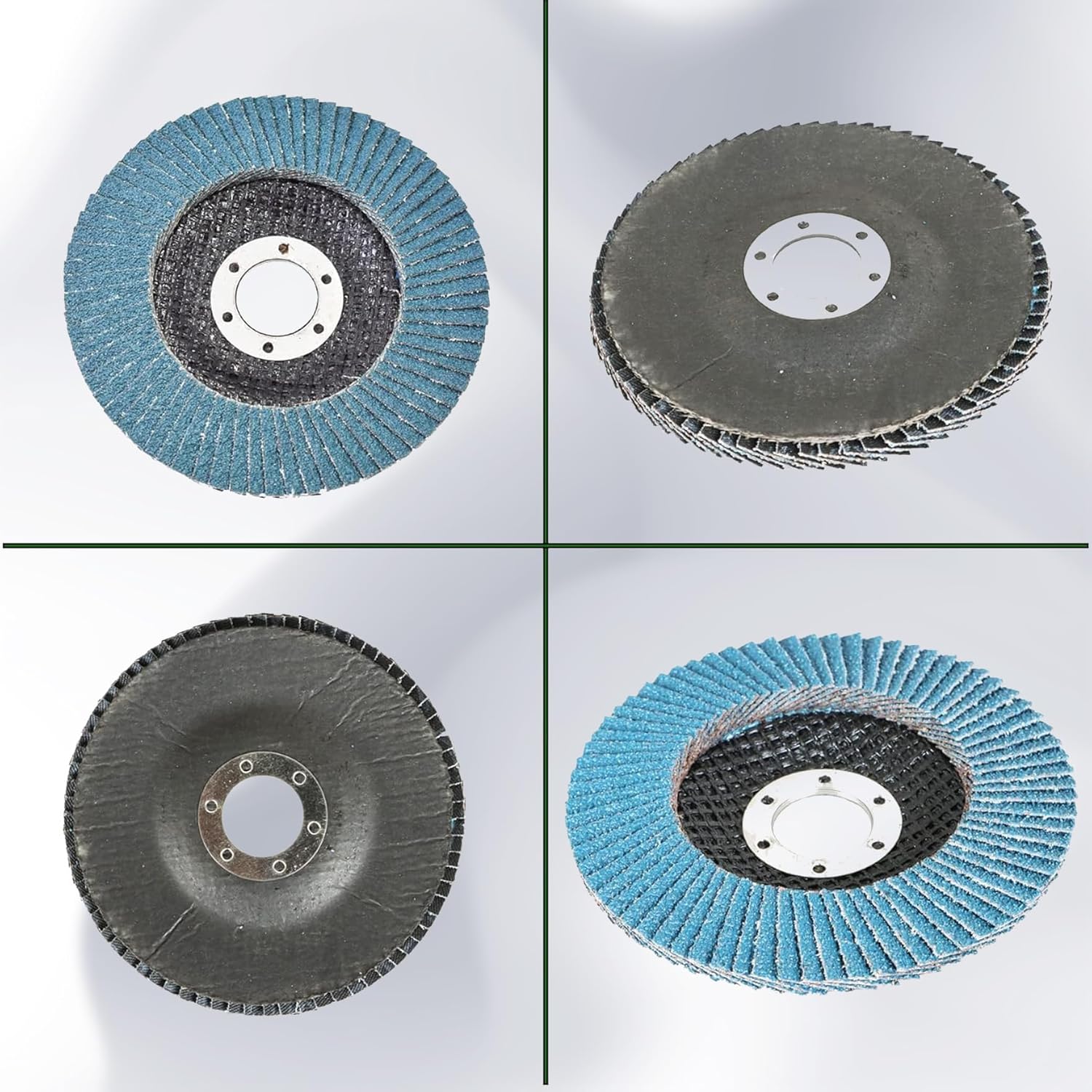 waltyotur 100-Pack Flap Discs Grinding Wheel 80 Grit, 4-1/2 x 7/8 Flap Disc Angle Grinder Sanding Disc Zirconia Abrasive Grinding Type 29 Zirconia Grinding Wheel Angle Grinder Abrasive Sanding Disc