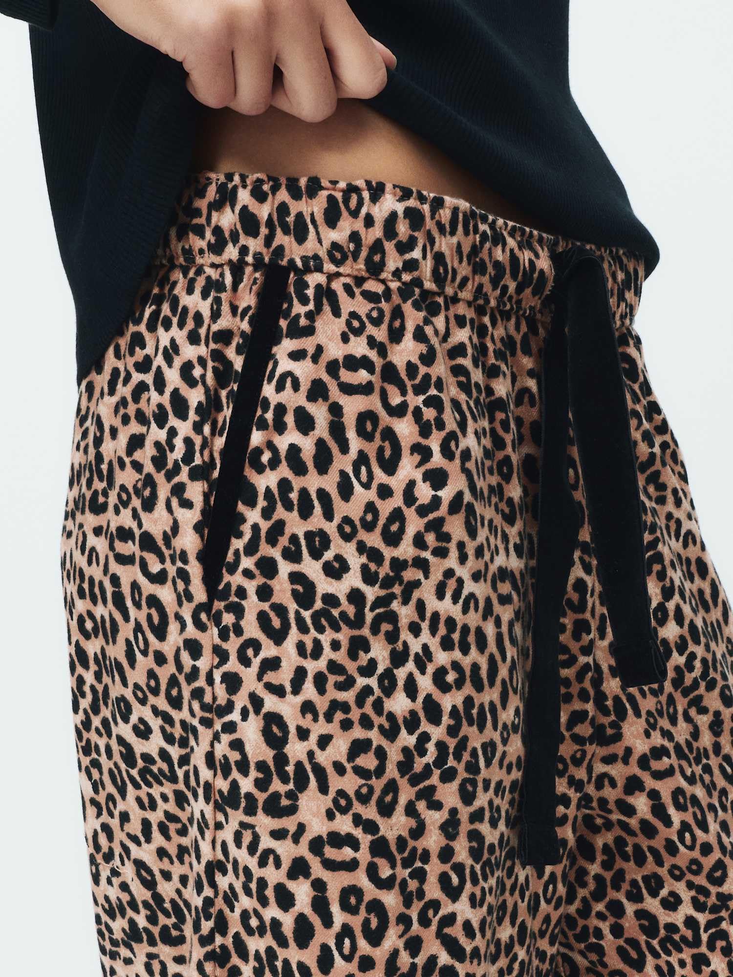 Marks & Spencer Donna Set Pigiama a Coste con Stampa Leopardo Ricco di Cotone – vestibilità Regolare – con Stretch