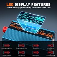 SUDOKEJI 2500W Autós Inverter 24V-230V Átalakító 2 EU Aljzat USB Porttal 2