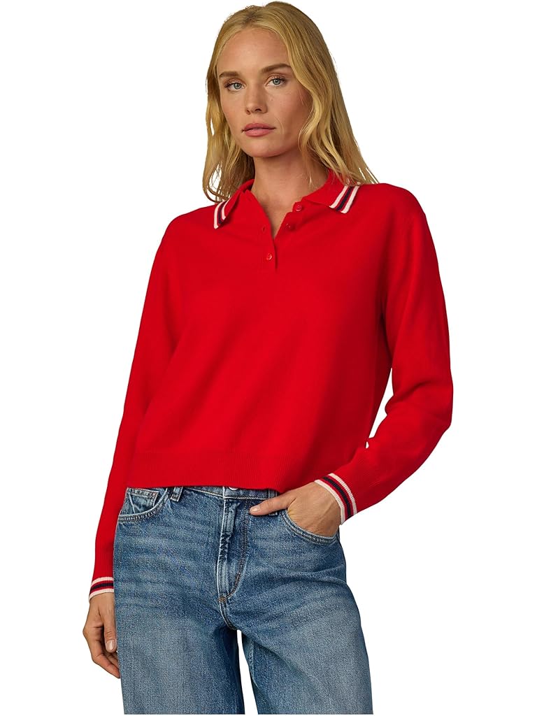 Red Joe's Jeans The Long Sleeve Cashmere Polo